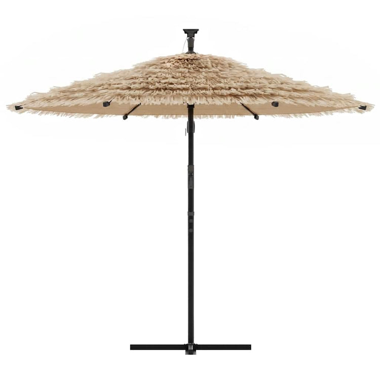 Parasol vidaxl avec poteau en acier 269x269x235 cm brun