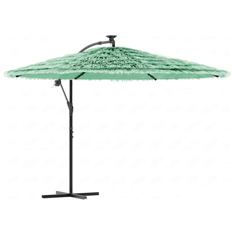 Vidaxl parasol avec poteau en acier 269x269x235 cm vert