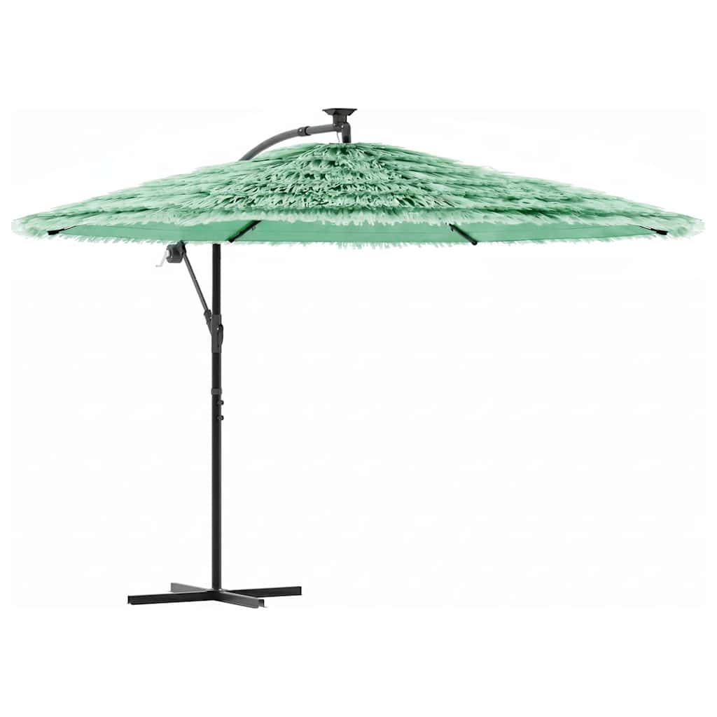 Vidaxl parasol avec poteau en acier 290x290x238 cm vert