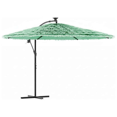 Vidaxl parasol avec poteau en acier 290x290x238 cm vert