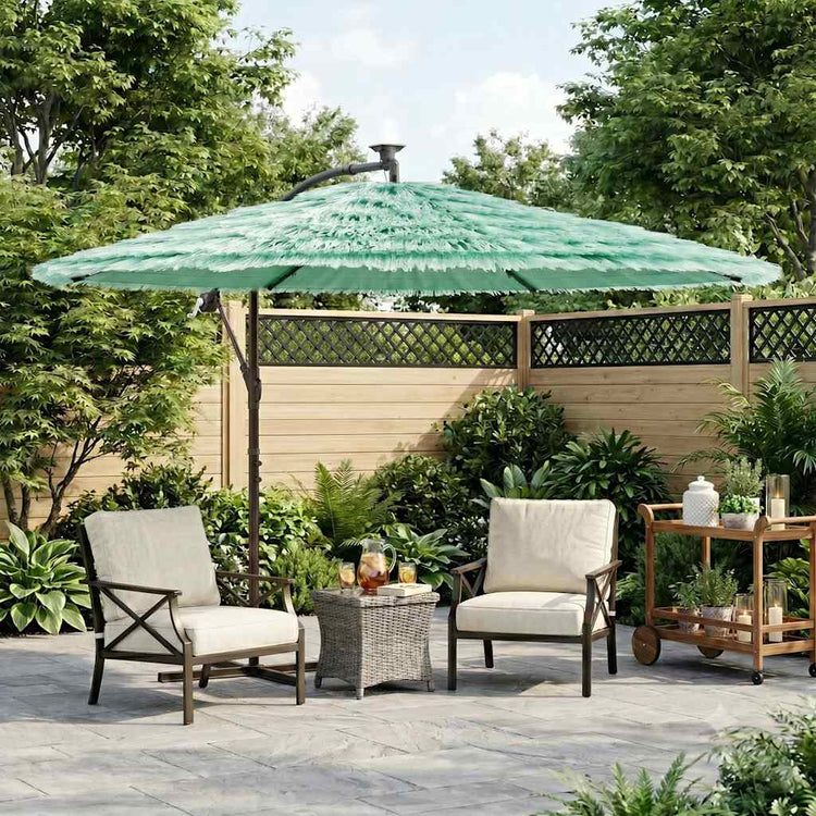Vidaxl parasol avec poteau en acier 290x290x238 cm vert