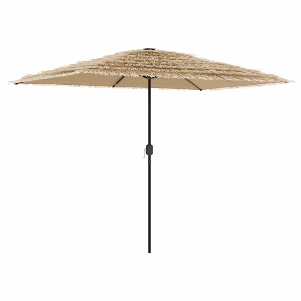 Parasol vidaxl avec poteau en acier 300x200x250 cm brun