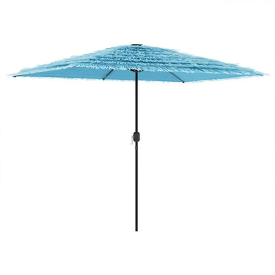 Parasol vidaxl avec poteau en acier 300x200x250 cm bleu