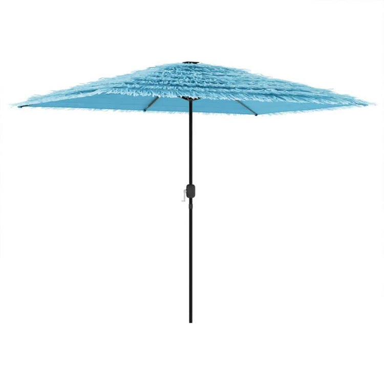 Parasol vidaxl avec poteau en acier 300x200x250 cm bleu