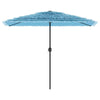 Parasol vidaxl avec poteau en acier 300x200x250 cm bleu