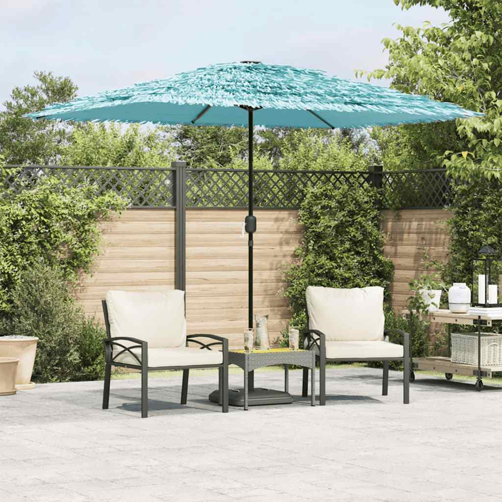 Parasol vidaxl avec poteau en acier 300x200x250 cm bleu