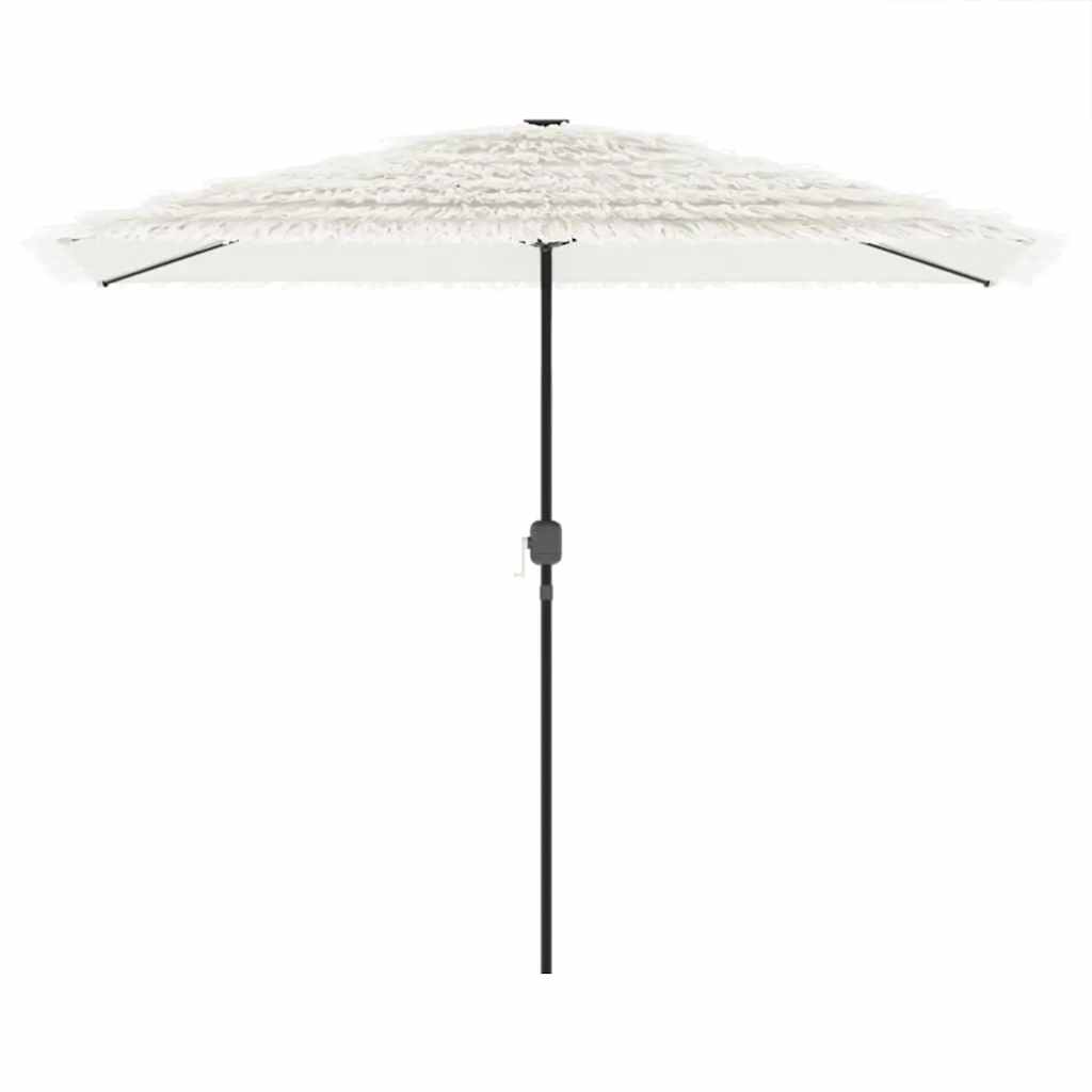Parasol vidaxl avec poteau en acier 300x200x250 cm blanc