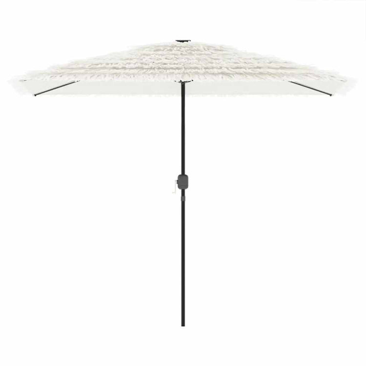 Parasol vidaxl avec poteau en acier 300x200x250 cm blanc
