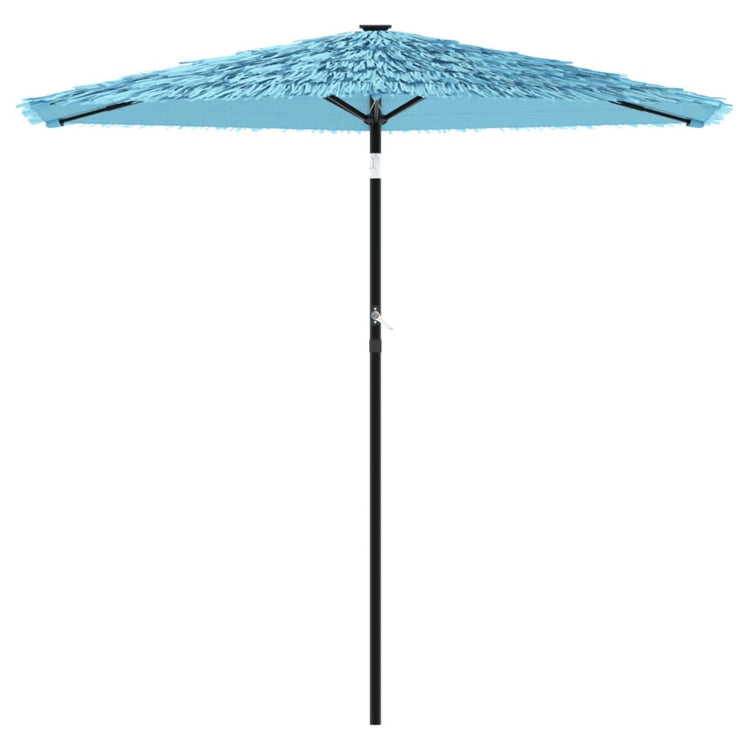 Parasol vidaxl avec poteau en acier 223x223x213 cm bleu