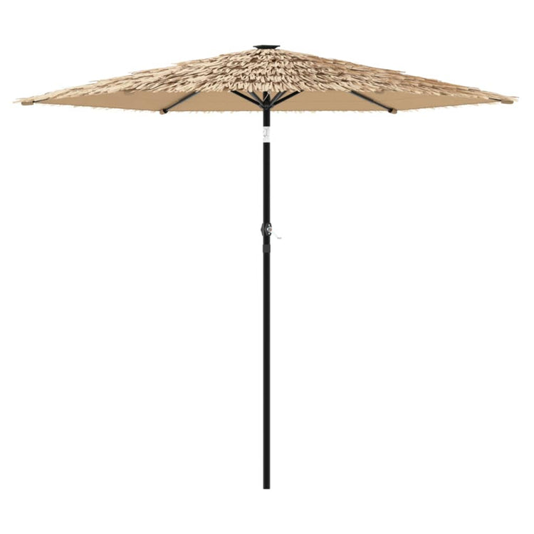 Parasol vidaxl avec poteau en acier 268x268x226 cm brun