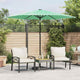 Vidaxl parasol avec poteau en acier 268x268x226 cm vert