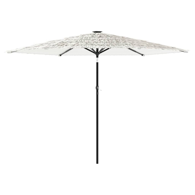 Parasol vidaxl avec poteau en acier 288x288x225 cm blanc