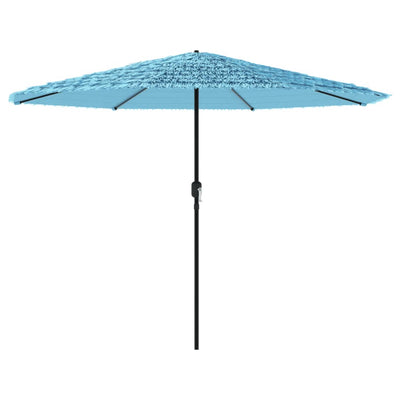 Parasol vidaxl avec poteau en acier 324x324x247 cm bleu