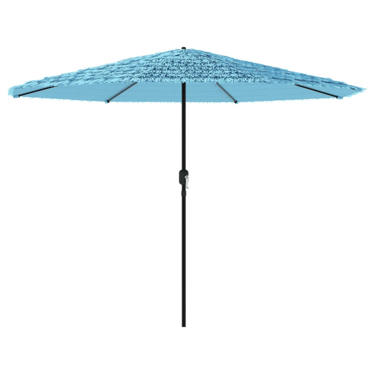 Parasol vidaxl avec poteau en acier 324x324x247 cm bleu