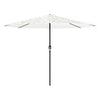 Parasol vidaxl avec poteau en acier 324x324x247 cm blanc