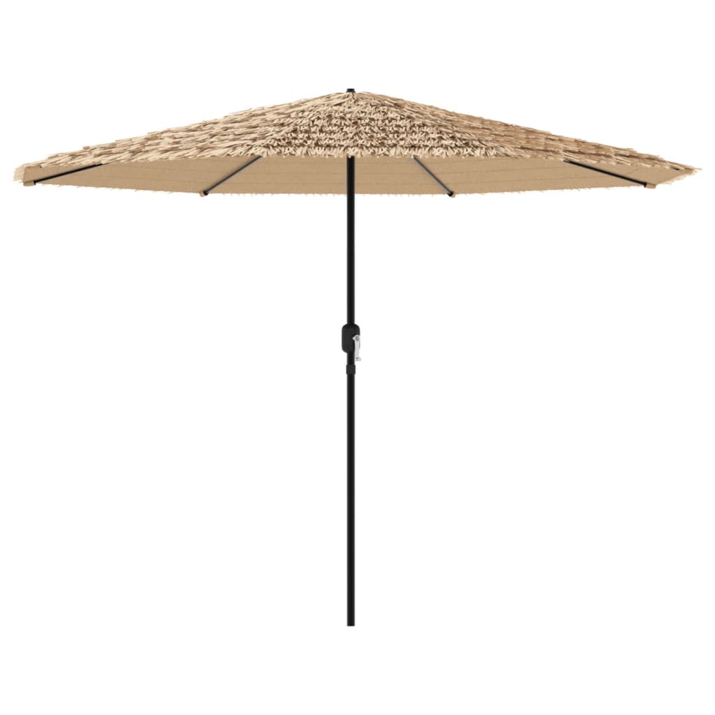 Parasol vidaxl avec poteau en acier 388x388x248 cm brun