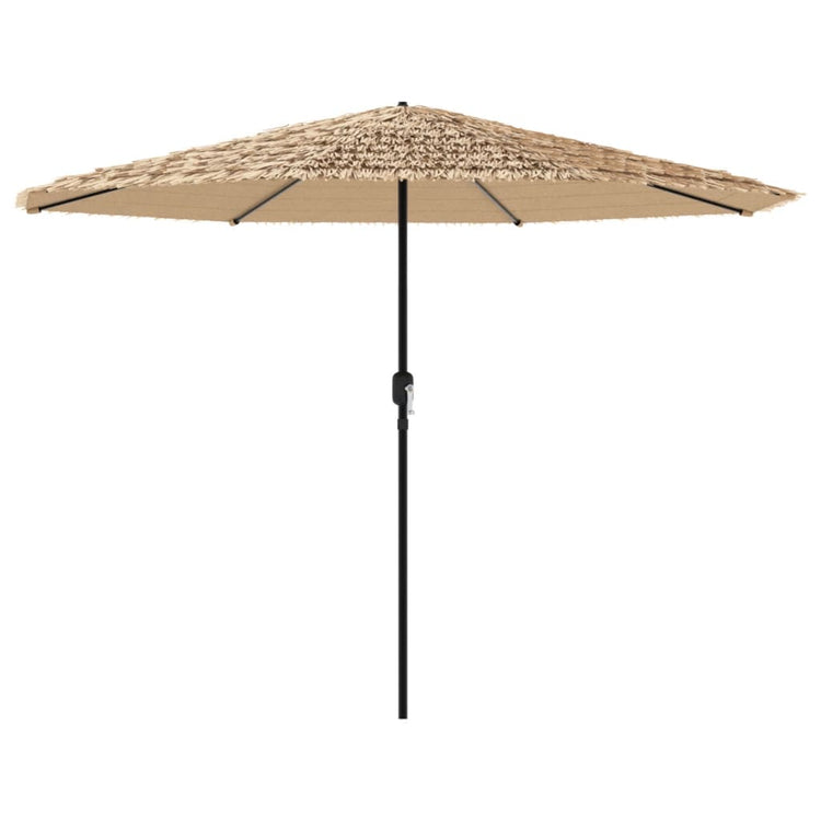 Parasol vidaxl avec poteau en acier 388x388x248 cm brun