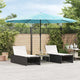 Parasol vidaxl avec poteau en acier 388x388x248 cm bleu