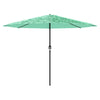Vidaxl parasol avec poteau en acier 388x388x248 cm vert