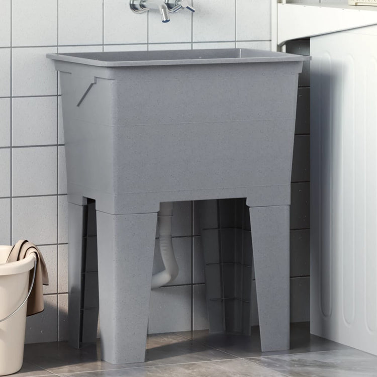 Vidaxx lavabo 59x41x75 cm résine gris