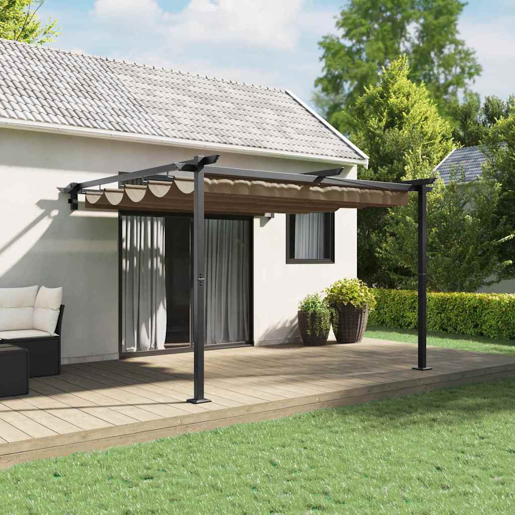 Tonnelle Vidaxx taupe 300 x 300 x 200 cm polyester
