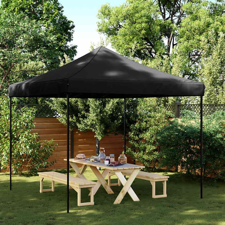 VidaXL tente de fête pliable pop-up 292x292x315 cm noir