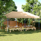 Vidaxl PartyTent Foldable Pop-up 580x292x315 cm beige