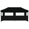 Vidaxl Partytent Polable Polable avec 3 murs latéraux noirs