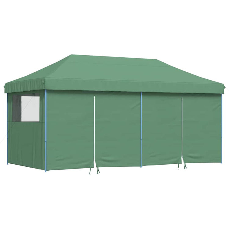 Vidaxl Partytent Polable Polable avec 4 murs latéraux verts