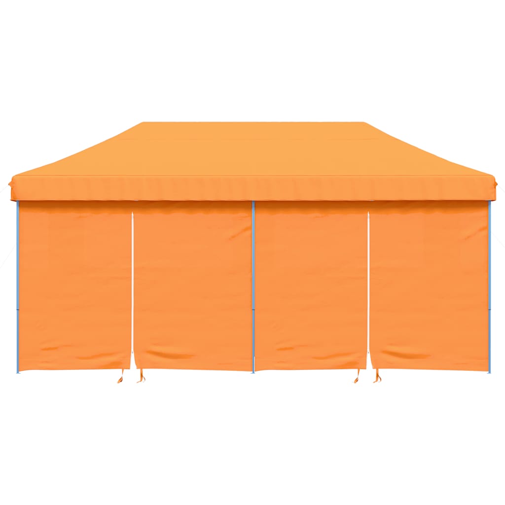 Tente de fête pop-up pliable Vidaxx avec 4 parois latérales orange