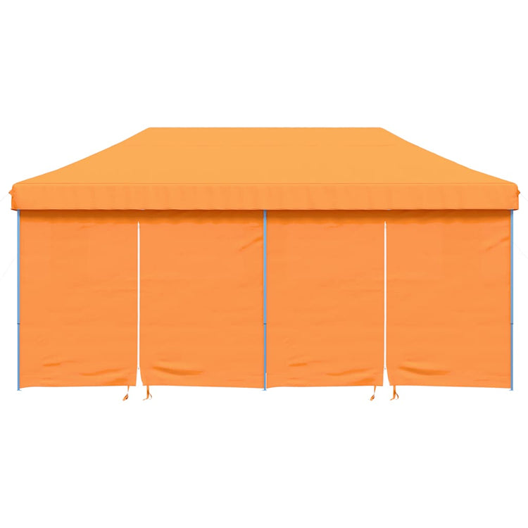 Tente de fête pop-up pliable Vidaxx avec 4 parois latérales orange