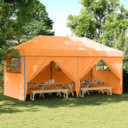 Tente de fête pop-up pliable Vidaxx avec 4 parois latérales orange - afbeelding 1
