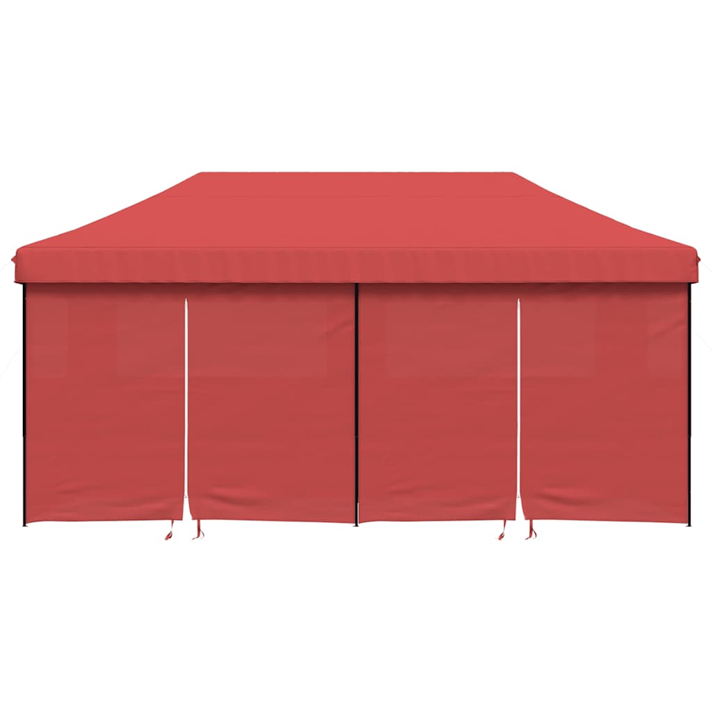 Vidaxl PartyTent Polable Polable avec 4 murs latéraux Bordeaux Red