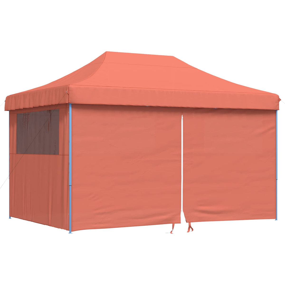 Tente de fête pop-up pliable Vidaxx avec 4 parois latérales, couleur terre cuite