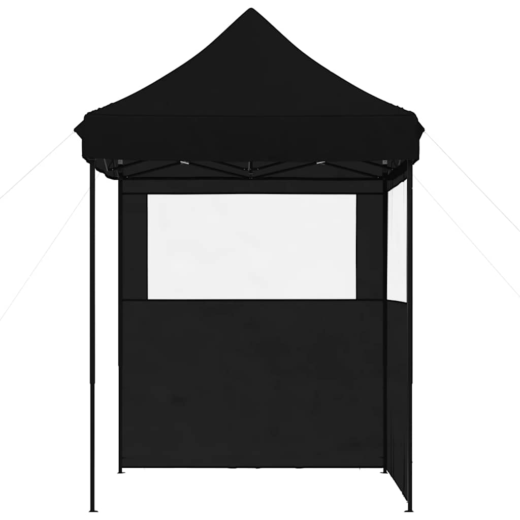 Tente de fête pop-up pliable Vidaxx avec 2 parois latérales noire