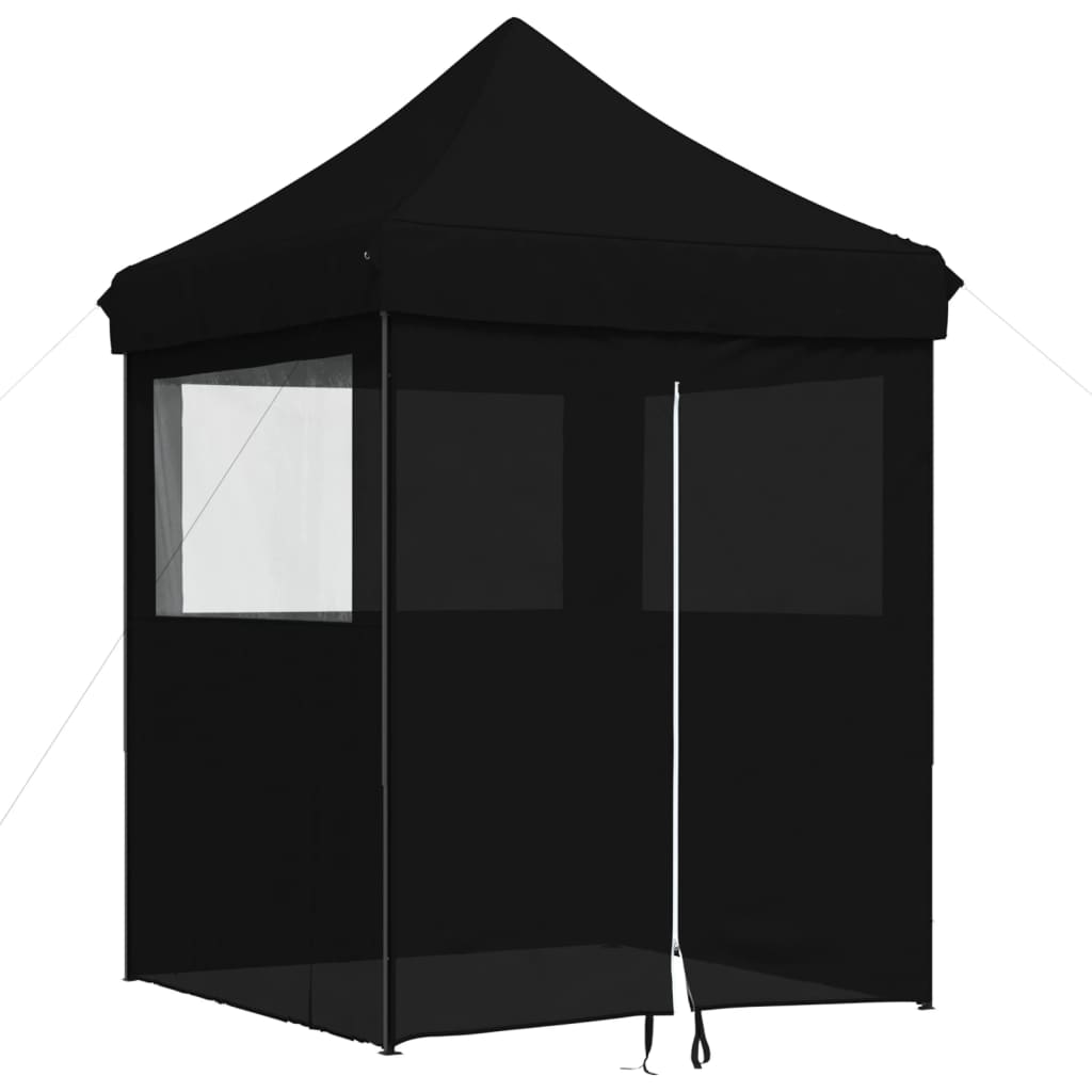 Vidaxx tente de fête pop-up pliable avec 4 parois latérales noir