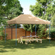 Vidaxl PartyTent Foldable Pop-up 410x279x315 cm beige