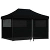 Vidaxx tente de fête pop-up pliable avec 4 parois latérales noir