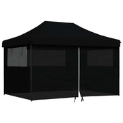 Vidaxx tente de fête pop-up pliable avec 4 parois latérales noir - afbeelding 2