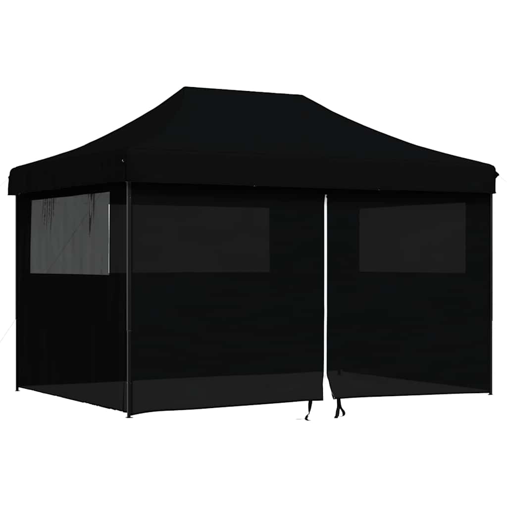 Vidaxx tente de fête pop-up pliable avec 4 parois latérales noir