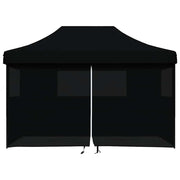 Vidaxx tente de fête pop-up pliable avec 4 parois latérales noir - afbeelding 3