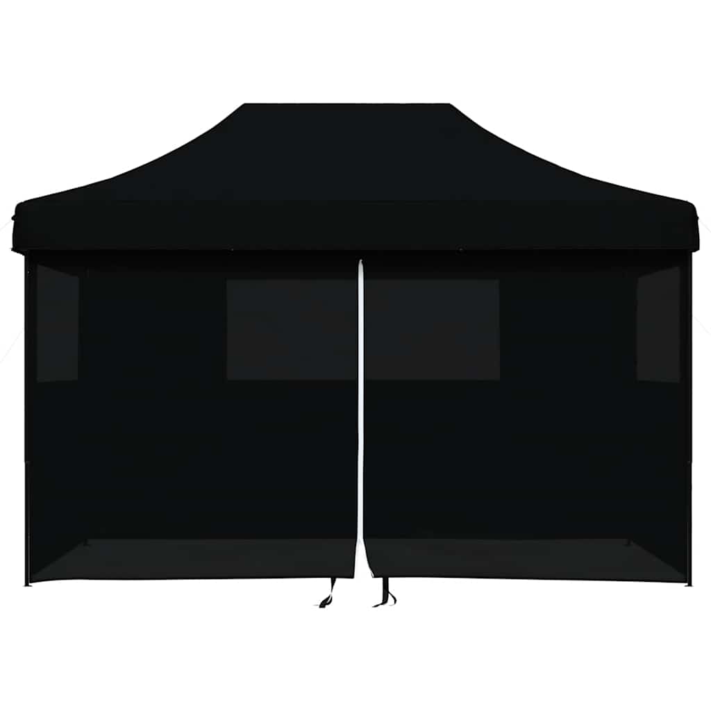 Vidaxx tente de fête pop-up pliable avec 4 parois latérales noir