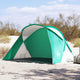 Vidaxl Beach Tent 2 Pop-urs Pop-urs étanche Green de mer