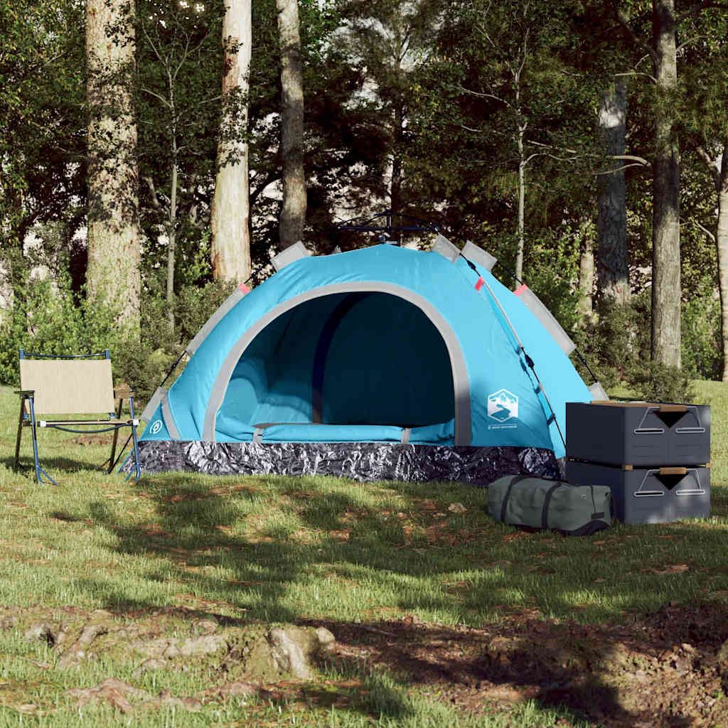 Vidaxl Tent 2 Person Fast Release Blue