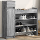 Vidaxx meuble à chaussures 100,5x28x100 cm bois d'ingénierie chêne sonoma gris