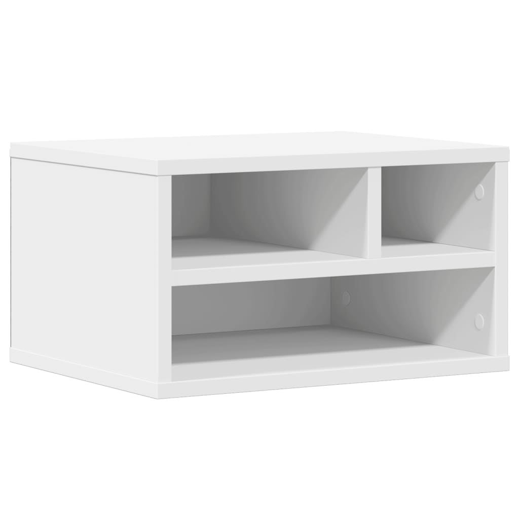 VidaXL armoire d'imprimante 40x32x22,5 cm bois traité blanc