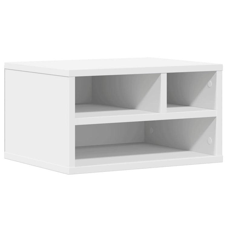 VidaXL armoire d'imprimante 40x32x22,5 cm bois traité blanc