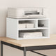 VidaXL armoire d'imprimante 40x32x22,5 cm bois traité blanc