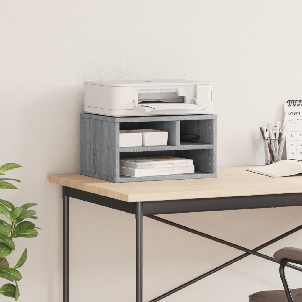 Boîte de l'imprimante Vidaxl 40x32x22.5 cm Proserted Wood Grey Sonoma Oak