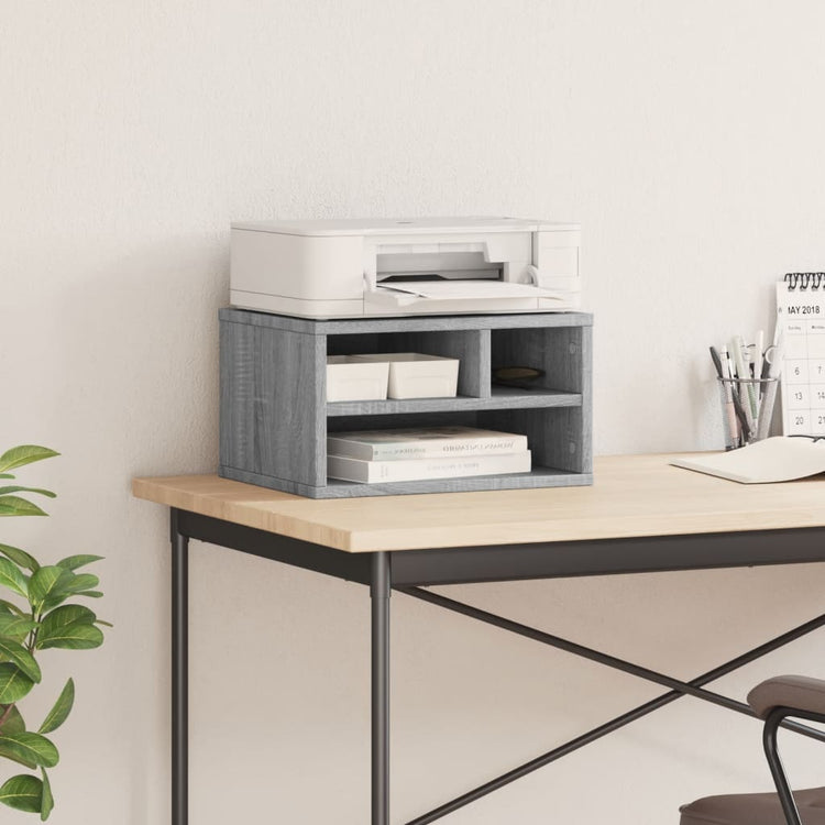 Boîte de l'imprimante Vidaxl 40x32x22.5 cm Proserted Wood Grey Sonoma Oak